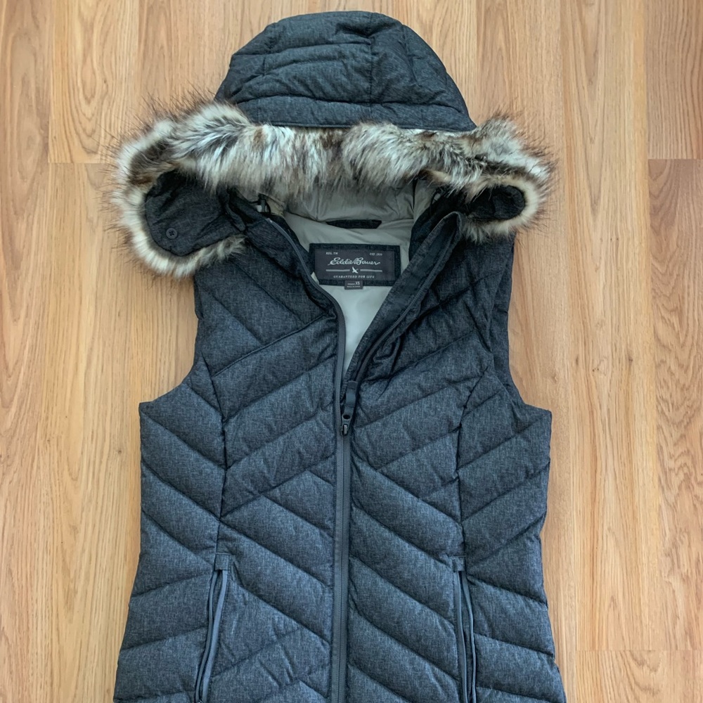 Eddie Bauer hood vest.